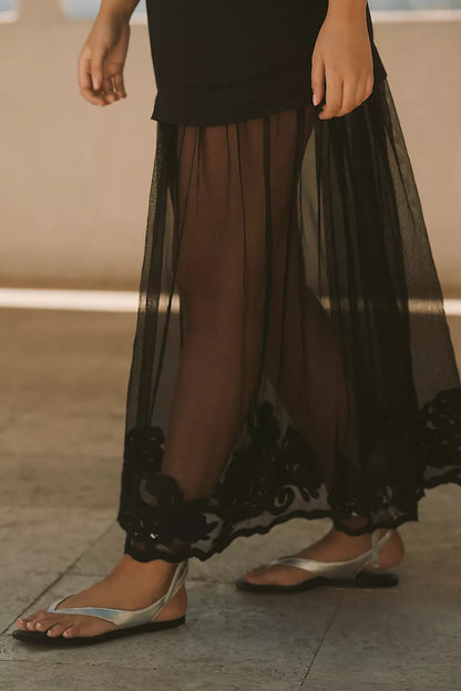 Midnight Sheer Dress